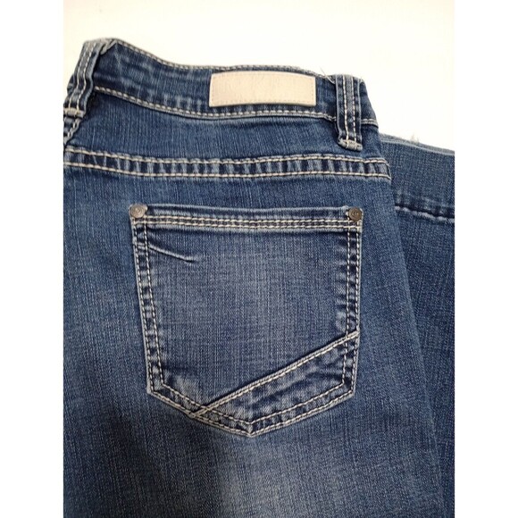Rock & Roll Cowgirl Jeans Womens  31x34 High Rise Trouser Flare Medium Wash - Picture 11 of 14